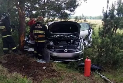В Петриковском районе столкнулись легковой и грузовой автомобили: понадобилась помощь спасателей